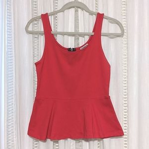 Peplum tank top
